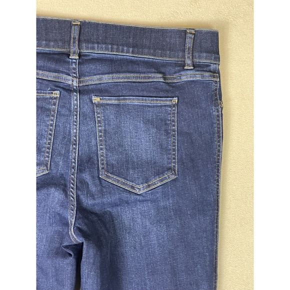 Spanx Jeans Womens Large Blue Flare Jean Stretch High Rise Adult NWT - Picture 12 of 14